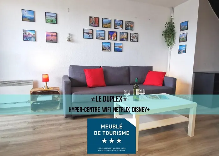 Le Duplex - Hyper Centre - Gare - Wifi - Duplex דירה
