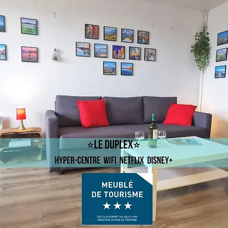 Le Duplex - Hyper Centre - Gare - Wifi - Duplex Apartment